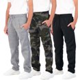 thumbnail image 1 of 3 Pack: Boys' Tech Fleece Open Bottom Sweatpants with Pockets, 1 of 7
