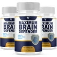 thumbnail image 1 of (3 Pack) Brain Defender Advanced Memory Support Supplement BrainDefender Capsules, Brain Defend Max Strength Health & Wellness Multivitamin (180 Capsules), 1 of 6