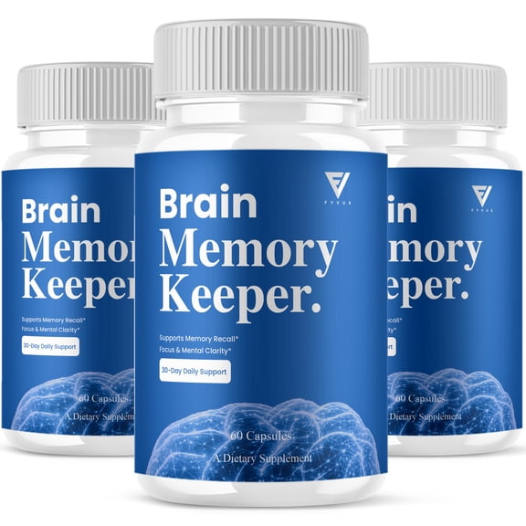 (3 Pack) Brain Memory Keeper Support, Brain Memori Keep Formula (180 Capsules)
