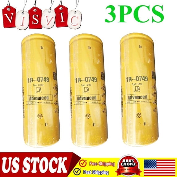 3 Pack Brand NEW 1R-0749 FUEL FILTER For CATERPILLAR OEM 1R0749 US STOCK