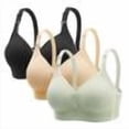 thumbnail image 1 of 3 Pack Bras for Older Women Seamless Wireless Posture Correcting Push Up Anti Sagging Full Coverage Everyday Bra, 1 of 9