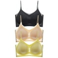 thumbnail image 1 of 3 Pack Bras for Women Seamless Bra Full Coverage Tshirt Bras Woman Bras Wireless Everyday Bra Supportive Bra, 1 of 2