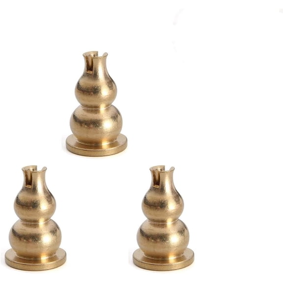 3 Pack Brass Incense Burner Holder Stand Compatible with Sai Baba Nag Champa Agarbatti Sandalwood Coils