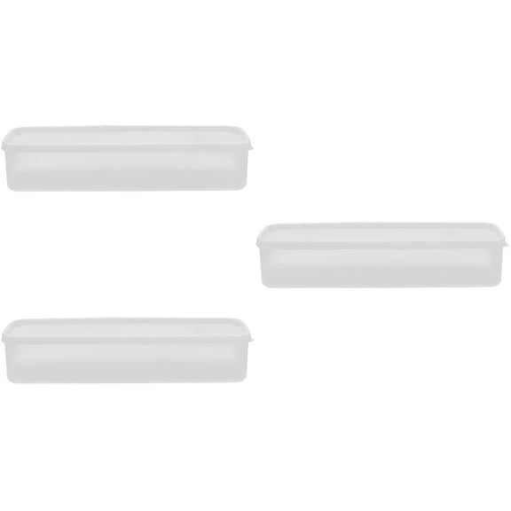 3 Pack Bread Storage Box Breadboxes for Kitchen Holder Counter Organzier Fathetd Day Gifts Loaf Bakery Food Container Plastic Keeper Containers Airtight