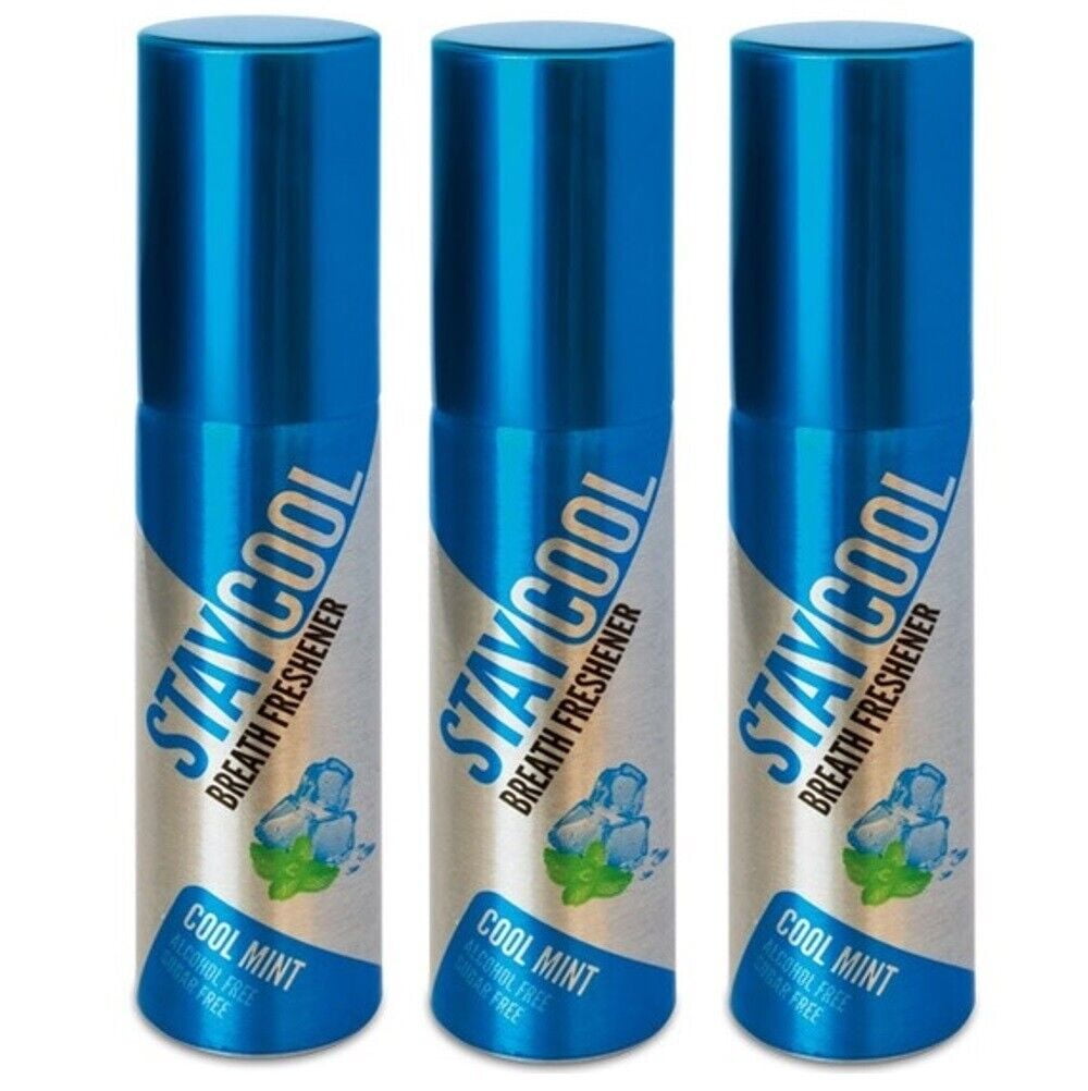 3 Pack Breath Freshener 130 Sprays cool Mint Flavor Better Than Binaca