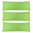 thumbnail image 1 of 3 Pack Breathable Egyptian Cotton Body Pillow Covers, 20" x 48", Green, 1 of 7