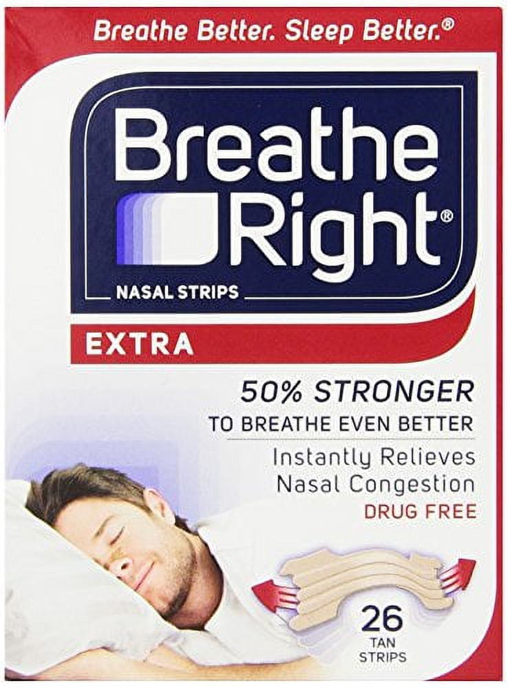 3 Pack - Breathe Right Nasal Strips Extra 26 Each