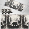thumbnail image 1 of 3 Pack Brown Bear Fluorescent Light Covers for Ceiling Lights Black Bear Forest Animal Modern Art Retro Magnetic Ceiling Light Covers Overhead Light Filters for Office Classroom Home, 1 of 9