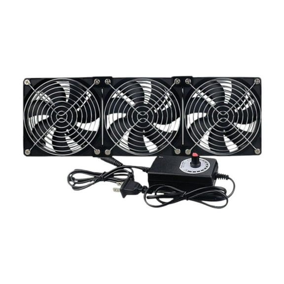 3 Pack Brushless Cooling Fan Router Fan Server Fan with Adjustable Speed for Computer Cabinets Network Equipment