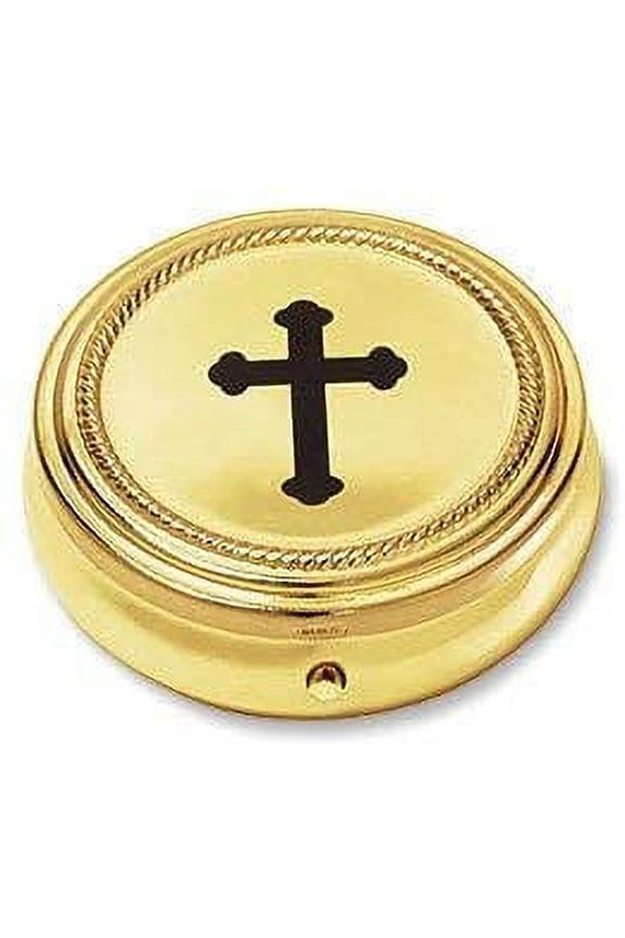 "3 Pack - Budded Cross PYX Size: 2 1/4"" Dia x 3/4"" D"
