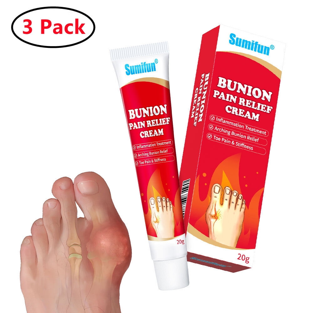 3 Pack Bunion Pain Relief Cream, Bunion Balm for Bunion Pain Relief and Toe Swelling, Joint Pain
