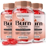 3 Pack Burn Express   Natural Daily Gummy Formula Designed to align with Fitness Goals, Support active Lifestyle & Body Balance | Just 2 Great-Tasting, Easy-to-Chew Gummies Daily 180 Gummies