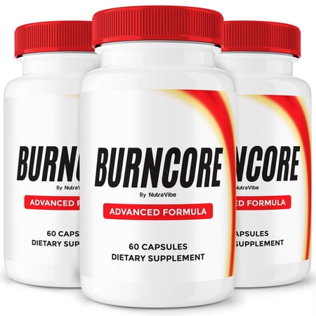 (3 Pack) BurnCore – Natural Daily Pill Formula Designed to align with Fitness Goals, Support active Lifestyle & Body Balance | Just 2 Easy-to-Swallow Pills Daily (180 Capsules)