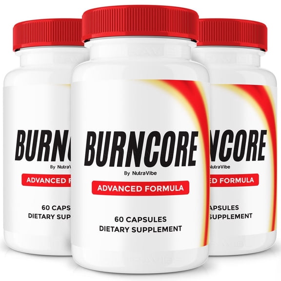(3 Pack) BurnCore Natural Daily Pill Formula Designed to align with Fitness Goals, Support active Lifestyle & Body Balance | Just 2 Easy-to-Swallow Pills Daily (180 Capsules)