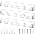 thumbnail image 1 of 3 Pack Business Card Holder Wall Mount Clear Acrylic Multiple Business Card Holder Display Marketing Sticker Display for Home Office Retail, 12 Pockets in Total, Each Holds 30-50 Cards, 1 of 7