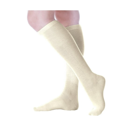 3-Pack Buster Brown 3 Pair Women's Buster Brown Cotton Knee High Sock - Pack of 3 Pairs-Shoe Size 5-7