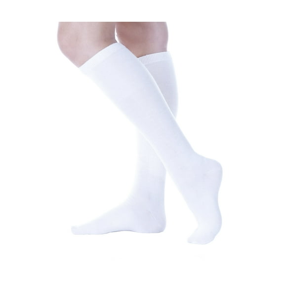 3-Pack Buster Brown 3 Pair Women's Buster Brown Cotton Knee High Sock - Pack of 3 Pairs-Shoe Size 7.5-9