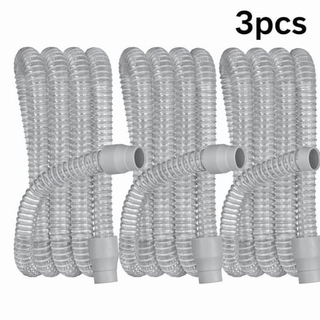 3 Pack CPAP Tube - 6-Foot Universal CPAP Tubing Compatible with Most CPAP, BiPAP, and BiLevel Machines, Durable, Flexible, Leakage Free