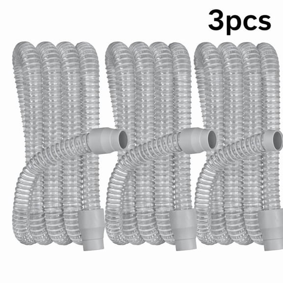 3 Pack CPAP Tube - 6-Foot Universal CPAP Tubing Compatible with Most CPAP, BiPAP, and BiLevel Machines, Durable, Flexible, Leakage Free