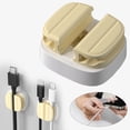 thumbnail image 1 of 3 Pack Cable Clips Organizer, Self-Adhesive Cord Holder Clips for Home Office, 1 of 4