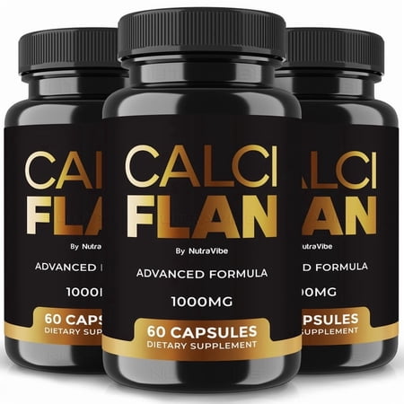 (3 Pack) Calci Flan Capsules – Natural Joint Support Formula for Flexibility, Mobility & Confidence in Movement | Daily Formula for Comfort, Recovery & Active Lifestyle (180 Capsules)