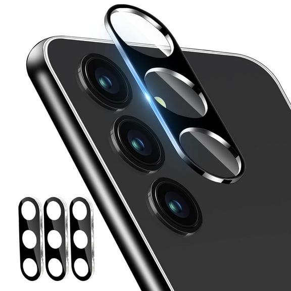 [3 Pack] Camera Lens Protector for Samsung Galaxy S24 FE, Tempered Glass Camera Protector Back Lens Cover Ultra HD 9H Hardness Anti-Scratch, Case Friendly, Easy to Install [No Affect onNight Shot]