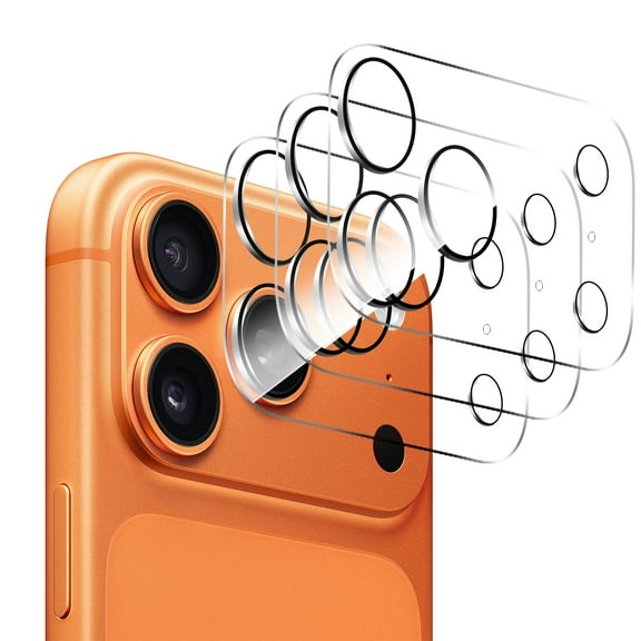 3-Pack Camera Lens Protector for iPhone 17 Pro Max,[Drop Protection] [Case Friendly] 9H Tempered Glass Camera Cover Screen [Update New Version]