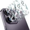 thumbnail image 1 of [3 Pack] Camera Lens Protector for iPhone 14 Pro 6.1" / iPhone 14 Pro Max 6.7", 9H Tempered Glass Film with Anti-Flash Ring, HD Clear, Scratch Resistant, Case Friendly, Easy Installation, 1 of 5