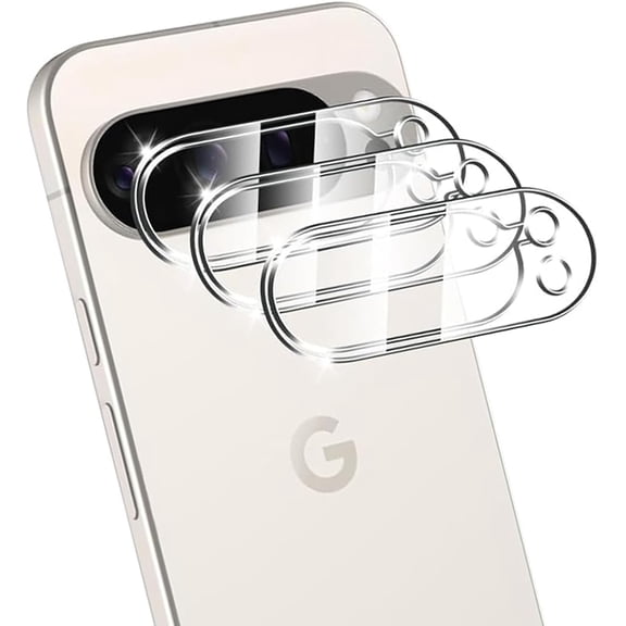 3 Pack Camera Lens Screen Protector Tempered Glass for Google Pixel 10 Pro XL (Not for Pro Model),HD Glossy Protective Cover Ultra Slim Fit - Transparent