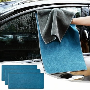 3 Pack Car Towels, Quick Drying, Thickened Double-Sided Water Absorbent, Lint-Free Car Cleaning Cloth for Washing and Detailing,New Release