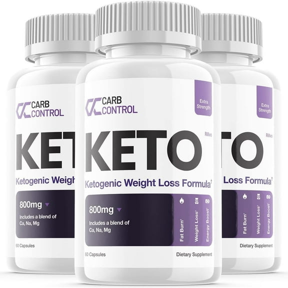 3 Pack Carb Control Keto Ketogenic Formula 180 Capsule