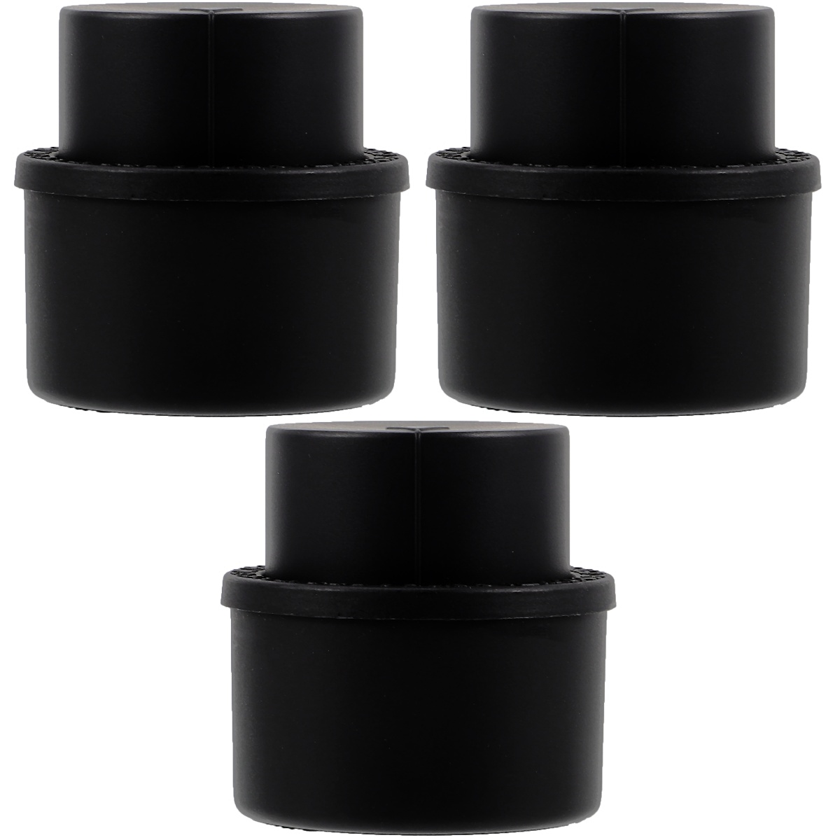 3 Pack Carbonated Beverage Bottle Cap Stoppers for Drink Covers