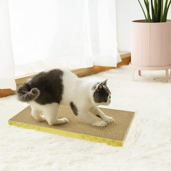 3 Pack Cardboard Cat Scratcher Pads Cat Scratching Board for Indoor Cats 16.5Lx8.1Wx0.8H Dual-Side Corrugated Cats Scratching Post