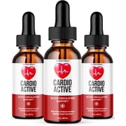 3 Pack Cardio Active, Drops to Maintain Healthy Levels, Cardio Active All-Natural Blood Support Supplement, Advanced Formula for Overall Wellness, CardioActive Reviews