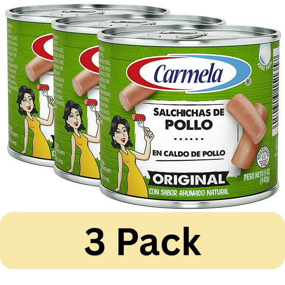 (3 Pack) Carmela Smoke Flavored Chicken Sausage in Chicken Broth, 5 Oz