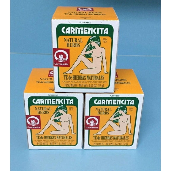 (3-Pack) Carmencita Natural Herbs Tea, 10 Individual Bags. Te Hierbas Naturales.