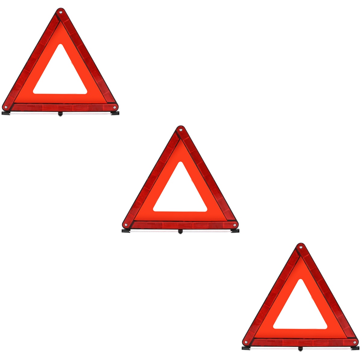 3 Pack Cars Road Reflective Triangles Safety Triangles Car Emergency