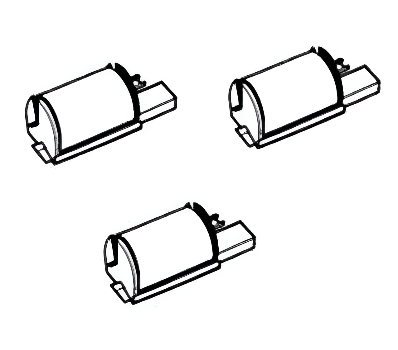 thumbnail image 2 of IR-40 Compatible Calculator Printer Ribbon Ink Roller Compatible For Casio HR-10RC HR-8TM Replacement Ink Rollers For Canon P1-DHV-3 P1-DH V CP16 IR40 IR30 NR40 PR40 IR40Bk IR-40B (Black, IR-40 2 of 10