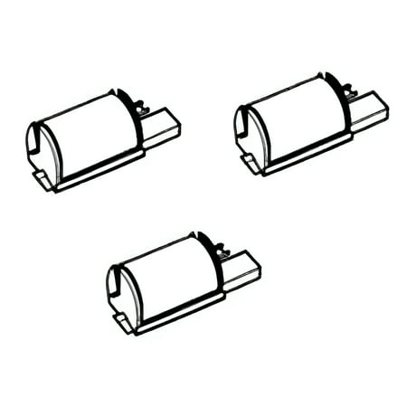 3 Pack Casio HR-8TE Plus and HR-8TM Plus Calculator Ink Roller, Black, Compatible