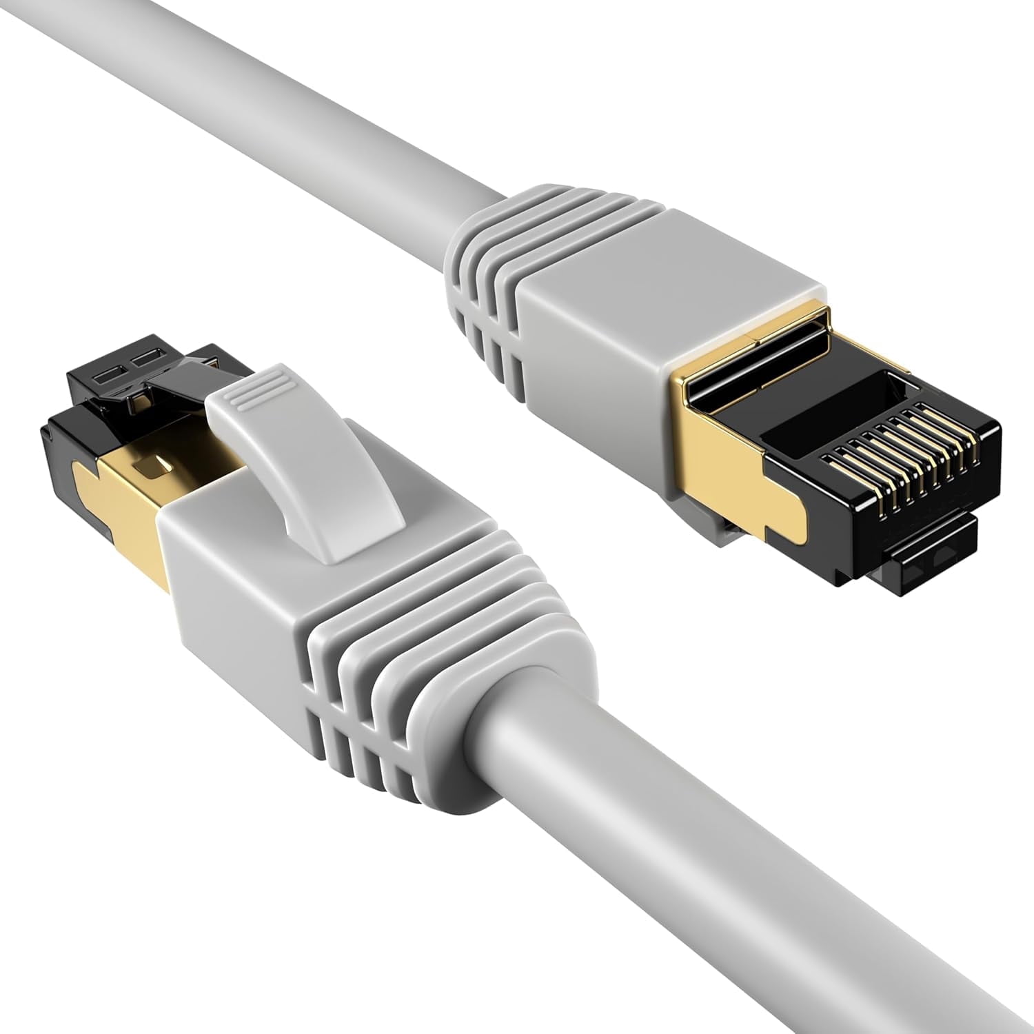 Cat8 3-Pack of 1FT Network Ethernet Patch Cable, 2000Mhz Internet Wire ...