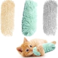 thumbnail image 1 of 3 Pack Cat Kicker Toys ,Cat Pillows Toys with Sound Paper,11" Long Soft Plush Cat Toys Interactive Toy,, Catnip Toys for Kitty Chewing Training Interactive, 1 of 5