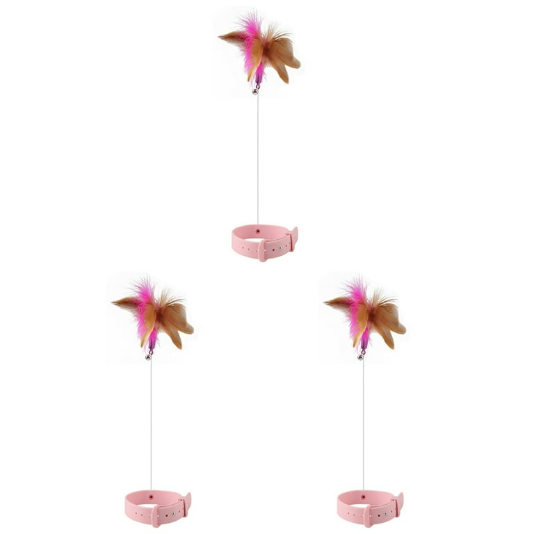 3 Pack Cat Self healing Stick Puppy Collars Catnip Toys Pet Collar Toy Cat Collar Chase Toy Funny Cat Wand Toy