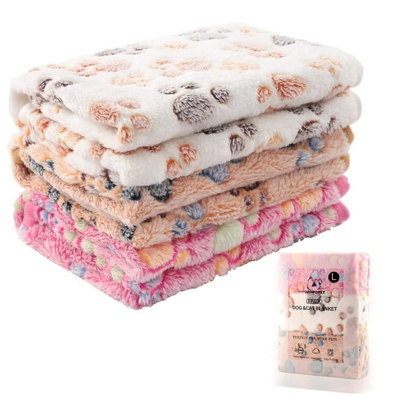 3 Pack Cat and Dog Blanket Soft & Warm Fleece Flannel Sleep Mat,Great Pet Throw for Puppy,Cats,Small,Medium & Large Dogs(Large 40" x 30")