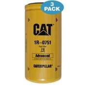 3 Pack - Caterpillar 1R-0751 Advanced High Efficiency Fuel Filters