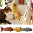 thumbnail image 1 of 3 Pack Catnip Fish Toys for Kittens & Adult Cats - Soft Linen Chew Toys with Catnip & Silvervine - Realistic Interactive Cat Toys for Biting, Scratching & Play - Safe Pet Teething Dolls, 1 of 9