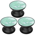 thumbnail image 1 of 3 Pack Cell Phone Grip Stand with Expandable Kickstand (Not for Popsockets) - Glitter Green, 1 of 6