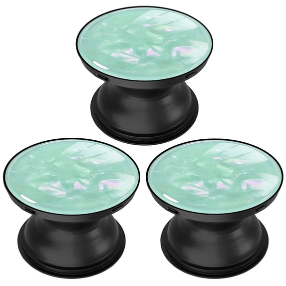 3 Pack Cell Phone Grip Stand with Expandable Kickstand (Not for Popsockets) - Glitter Green