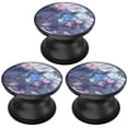 thumbnail image 1 of 3 Pack Cell Phone Grip Stand with Expandable Kickstand (Not for Popsockets) - Glitter Grey Pink Green Blue, 1 of 4