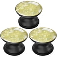 thumbnail image 1 of 3 Pack Cell Phone Grip Stand with Expandable Kickstand (Not for Popsockets) - Glitter Yellow, 1 of 6