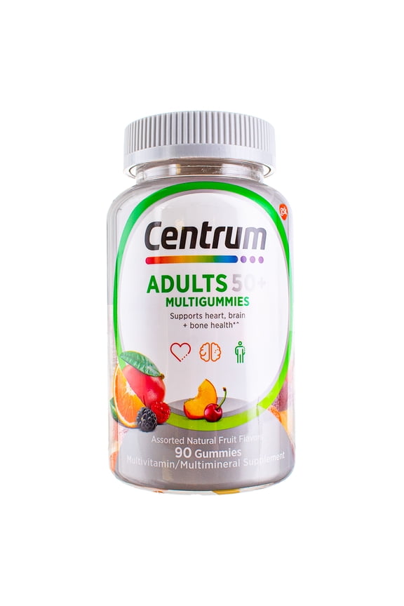 3 Pack - Centrum MultiGummies Gummy Multivitamin for Adults 50 Plus,